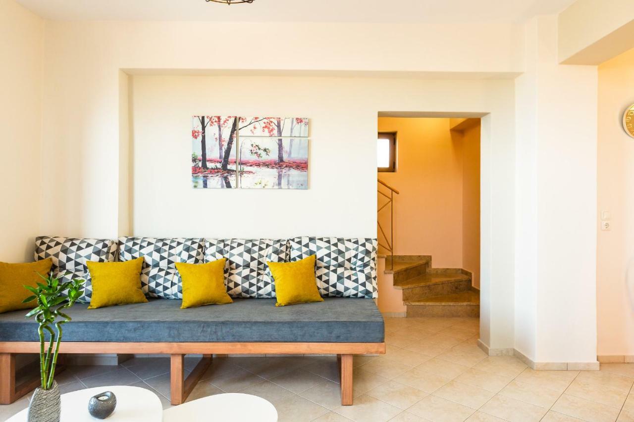Maroulas Villas Ioanna & Stavros, Private Pools, Bbq & Seaview, By Thinkvilla Kültér fotó